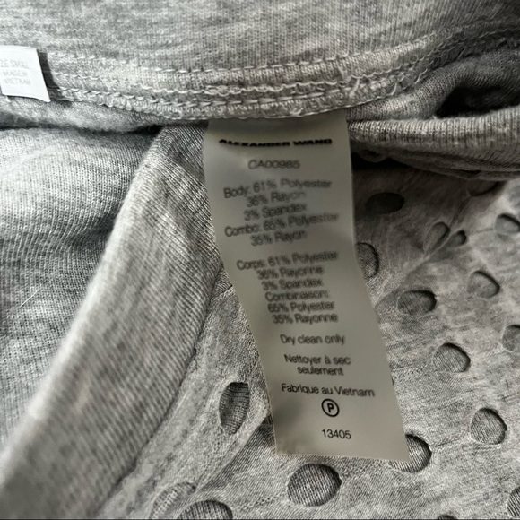 T by ALEXANDER WANG Netted Eyelet Jersey Skirt + Tank Matching Set - Picture 9 of 13